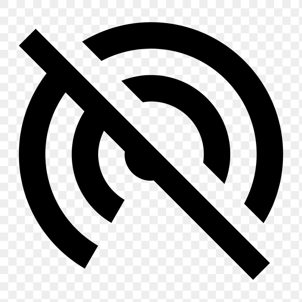 PNG Portable Wifi Off, communication icon, fill style