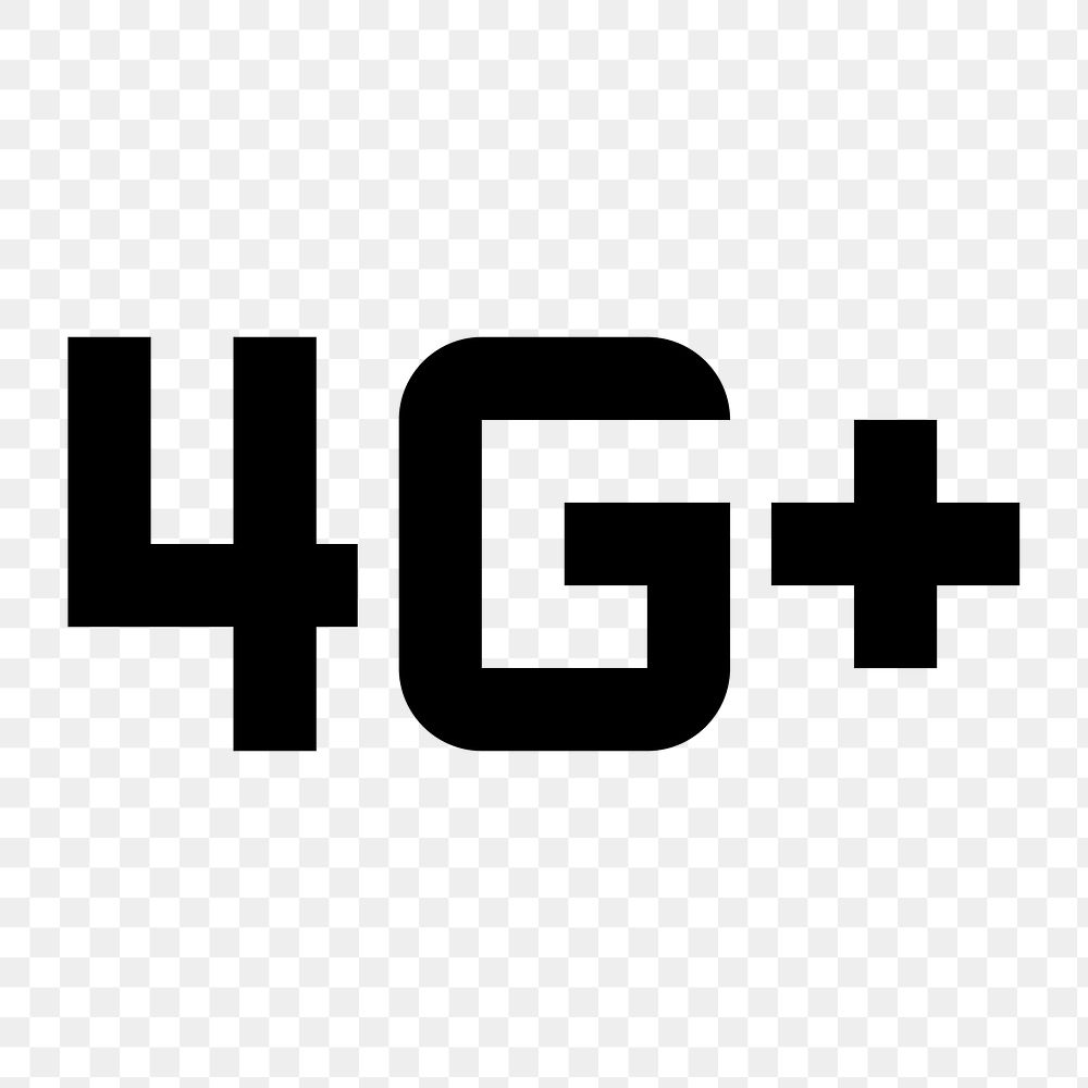 PNG 4G Plus Mobiledata symbol, device icon, two tone style