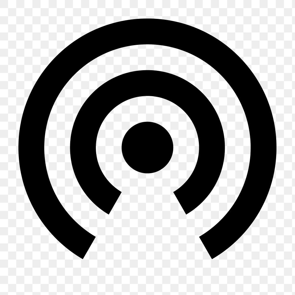 Wifi Tethering png symbol, device icon, outline style