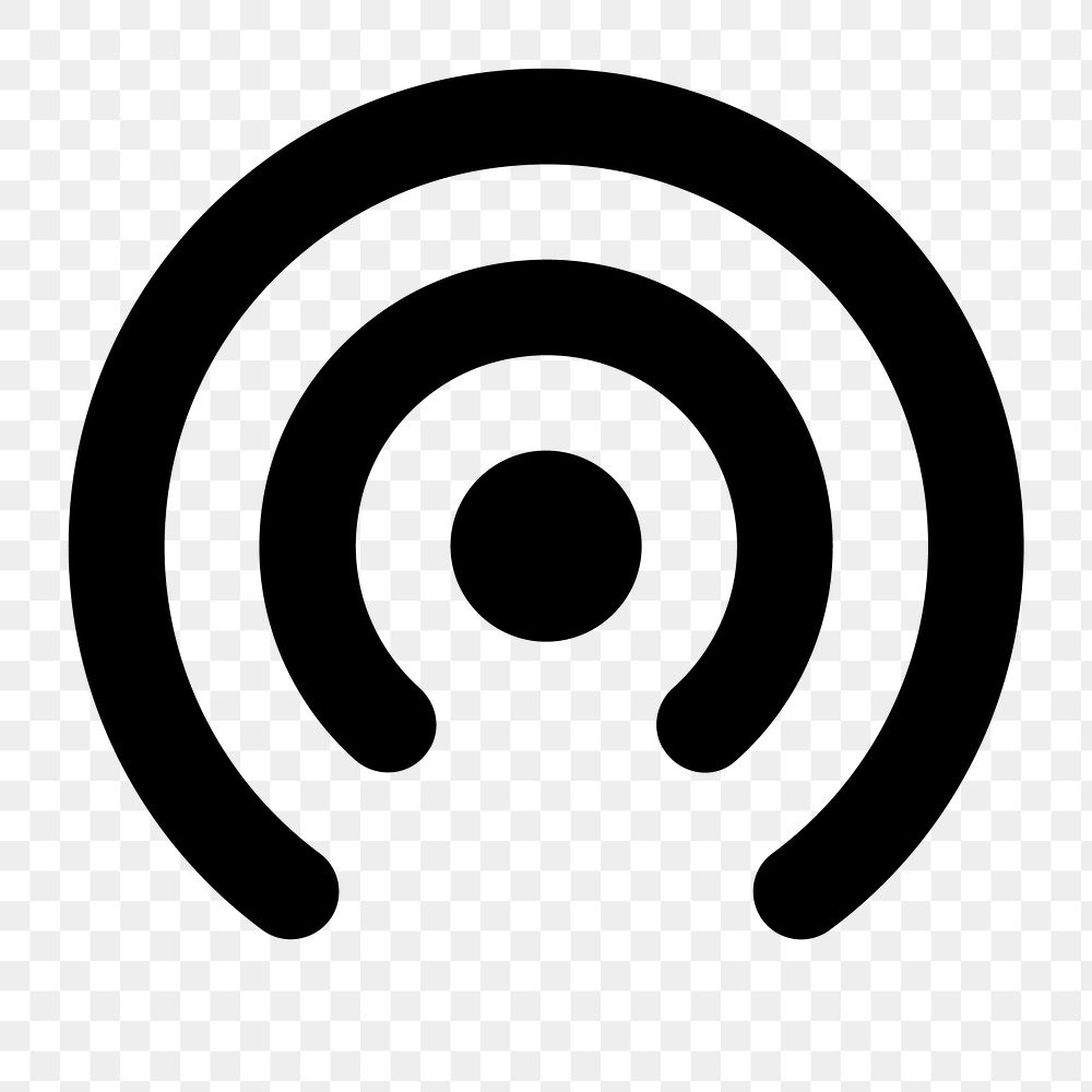 Wifi Tethering png symbol, device icon, round style