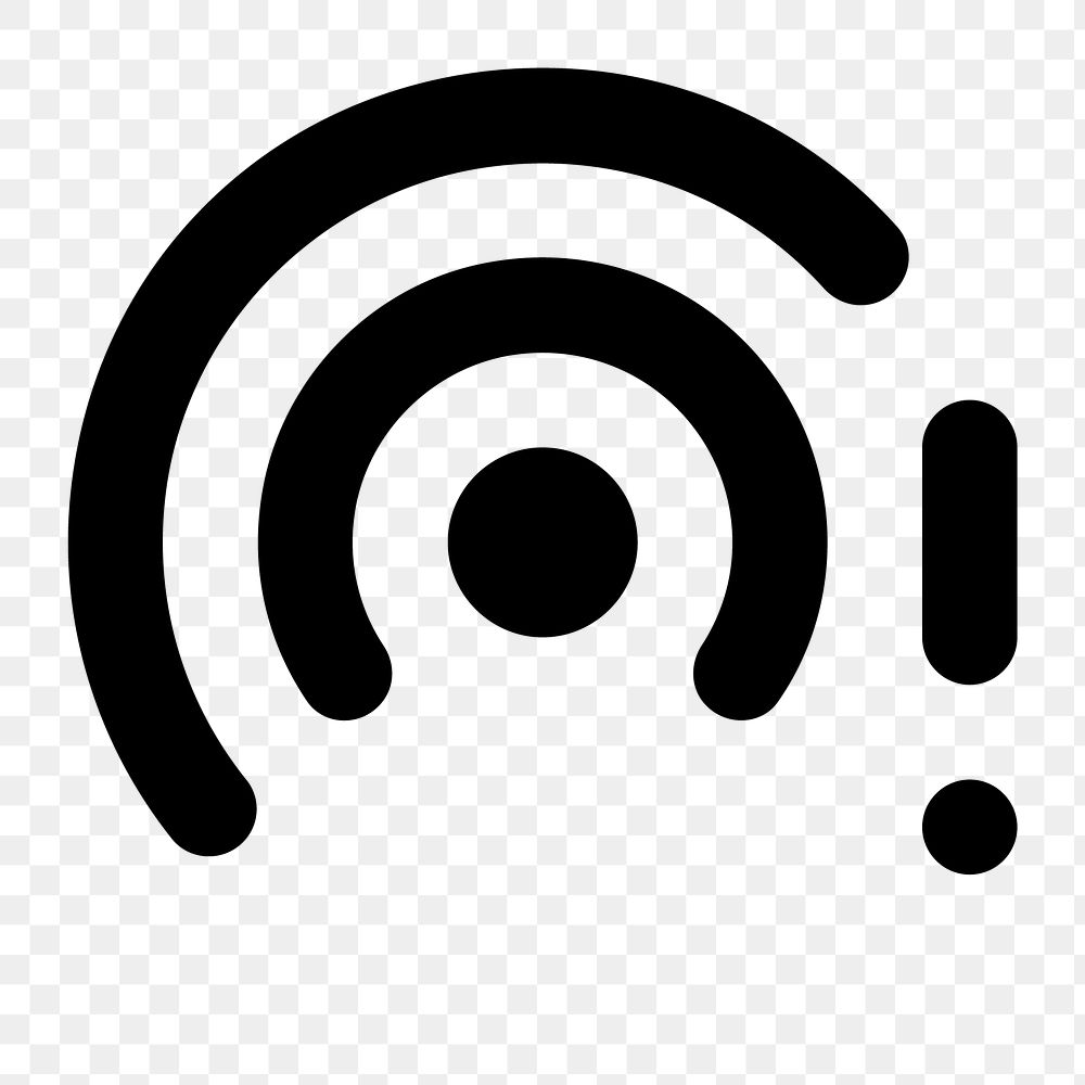 PNG Wifi Tethering Error, device icon, round symbol style