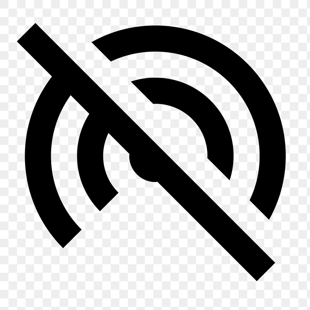 PNG Wifi Tethering Off, device icon, sharp symbol style
