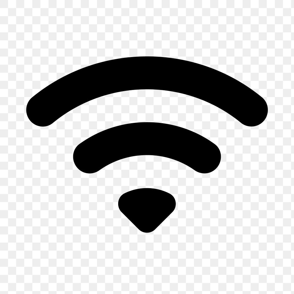PNG Wifi symbol, notification icon, round style