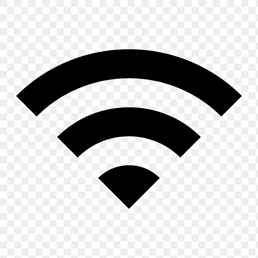 Wifi png symbol, notification icon, two tone style