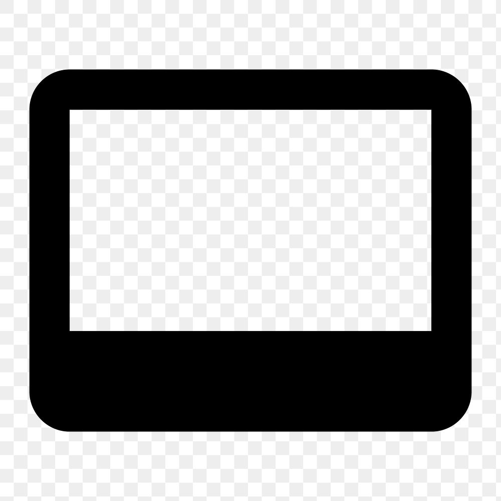 PNG Video Label icon, audio & video, outlined style, transparent background