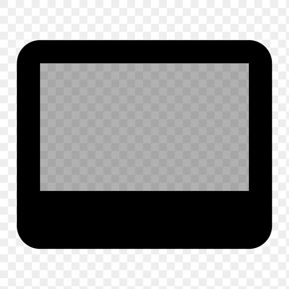 PNG Video Label icon, audio & video, two tone style on transparent background