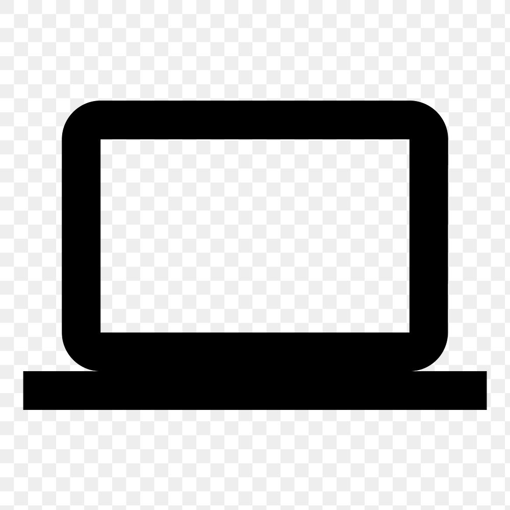 Computer PNG, hardware icon, filled style, transparent background