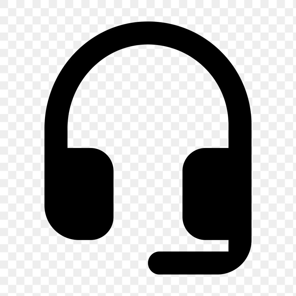 Headset Mic PNG hardware icon, round style, transparent background