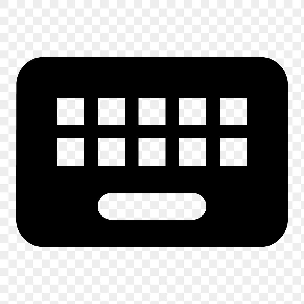 Keyboard, PNG hardware icon, round style, transparent background