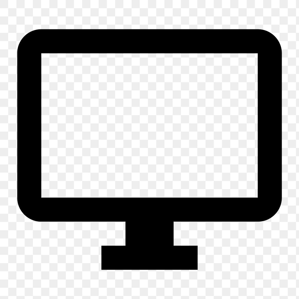 PNG Desktop Windows, hardware icon, outlined style, transparent background
