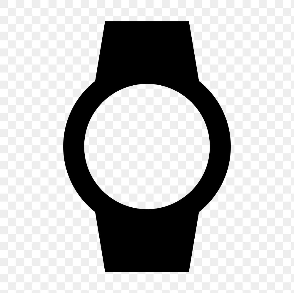 Watch PNG, hardware icon,  filled style, transparent background