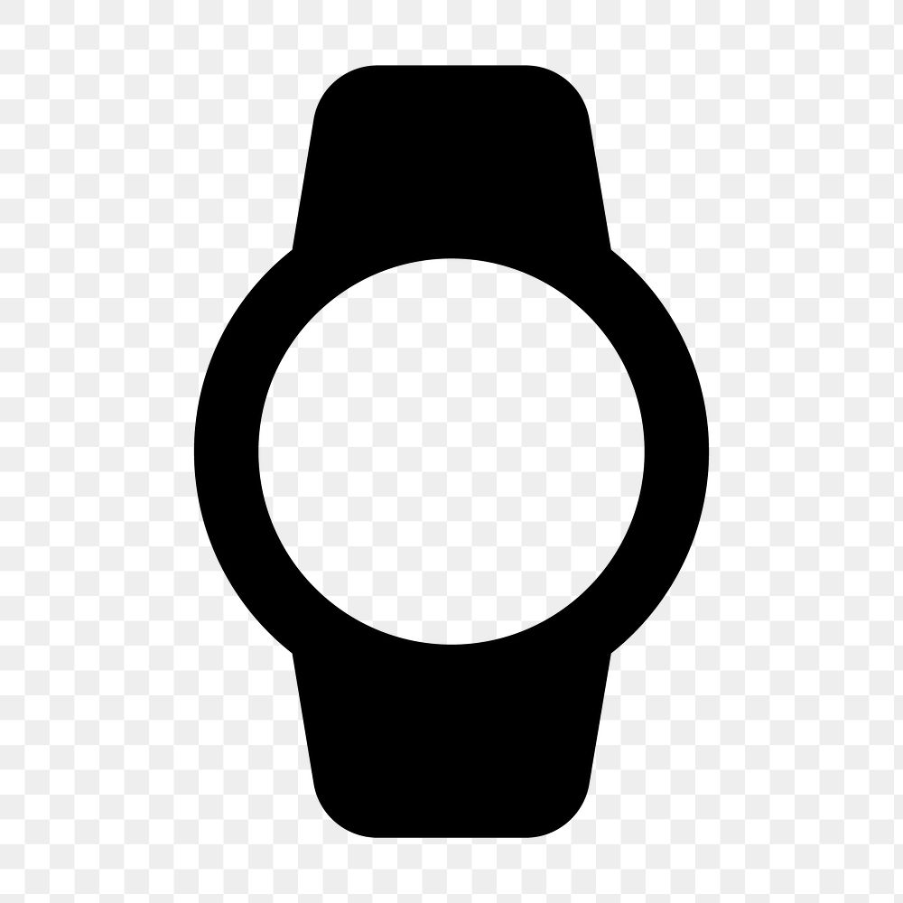 Watch PNG, hardware icon, round style, transparent background