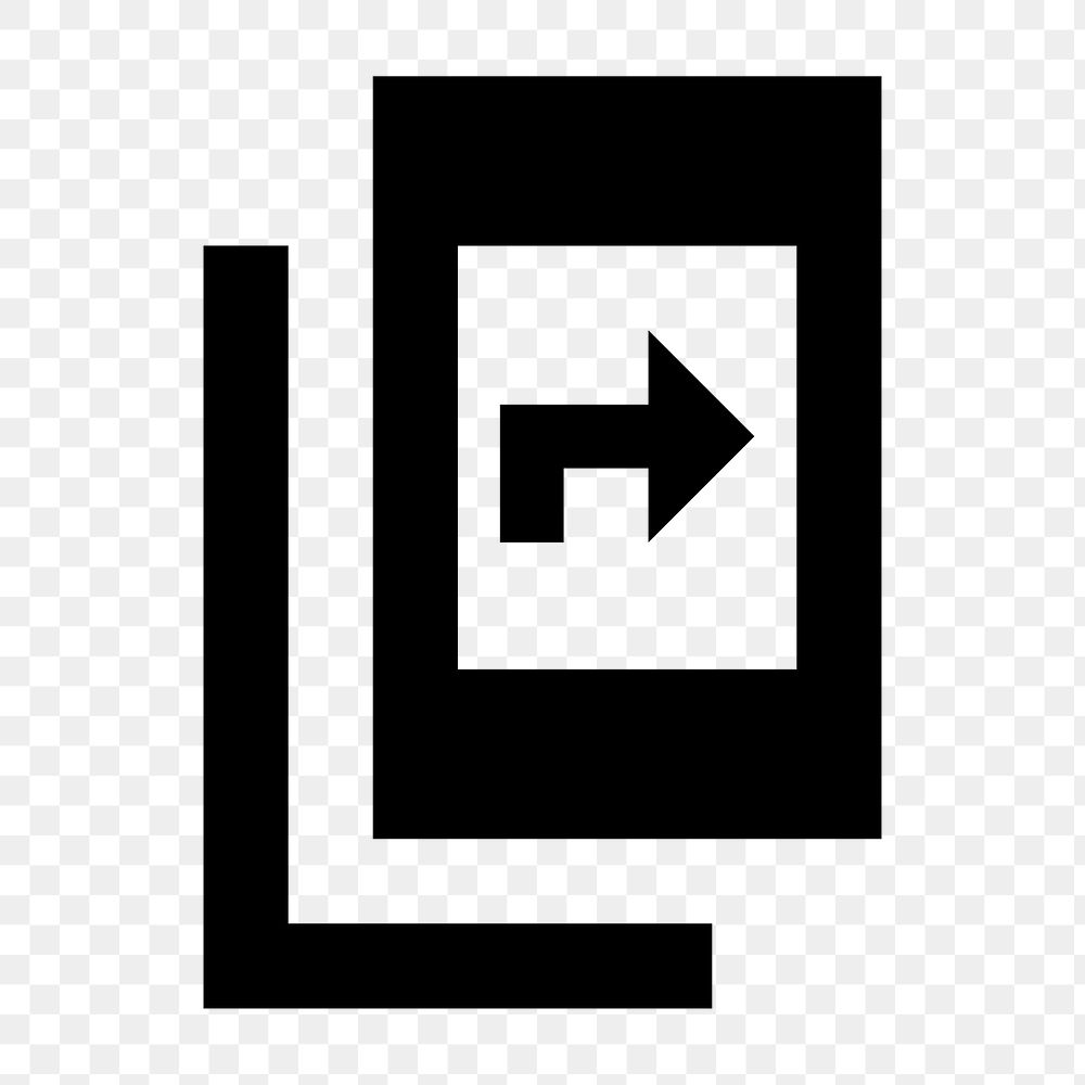 PNG Offline Share, navigation icon, sharp style, transparent background