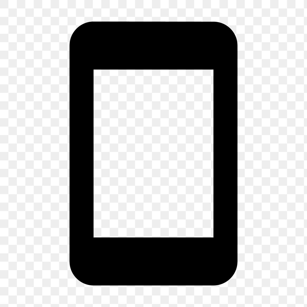 Smartphone PNG, hardware icon,  filled style, transparent background