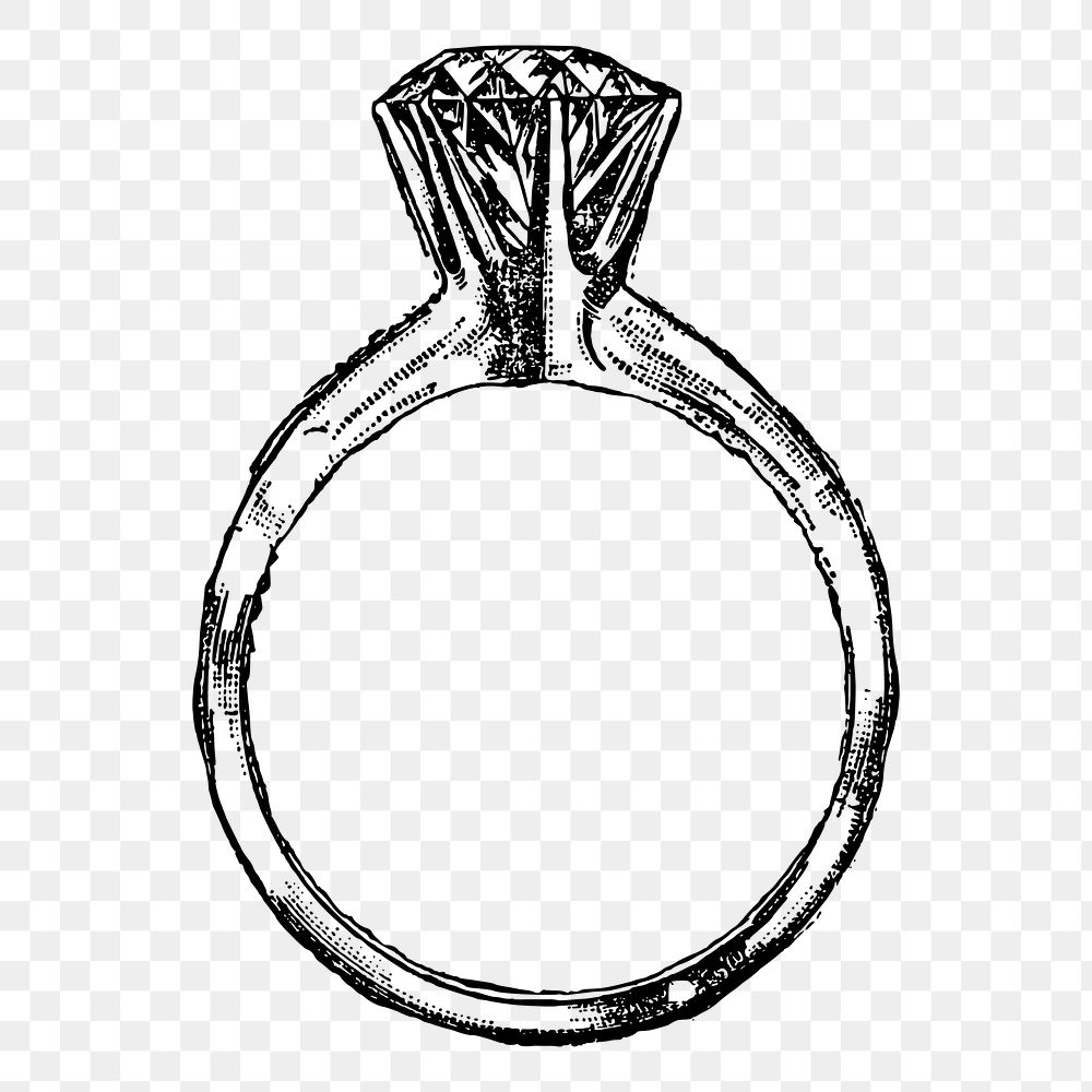 Diamond Ring Pencil drawing with annotations - SK1011 – JEWELLERY GRAPHICS