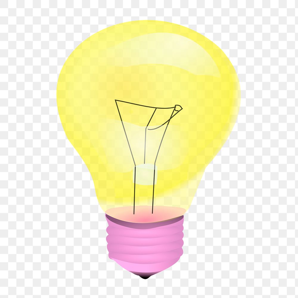 Light bulb png sticker, creative thinking concept on transparent background. Free public domain CC0 image.