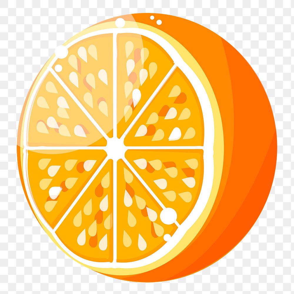 Tangerine fruit png sticker, transparent background. Free public domain CC0 image.