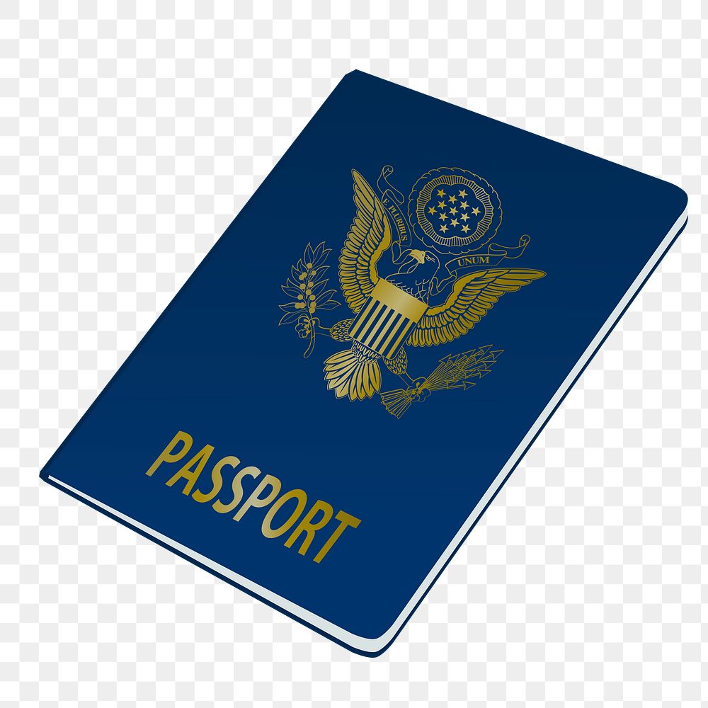 Passport png sticker, transparent background. Free public domain CC0 image.