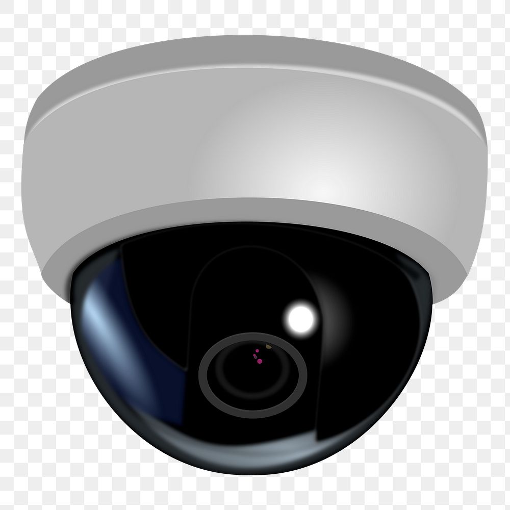 Security camera png sticker, transparent background. Free public domain CC0 image.