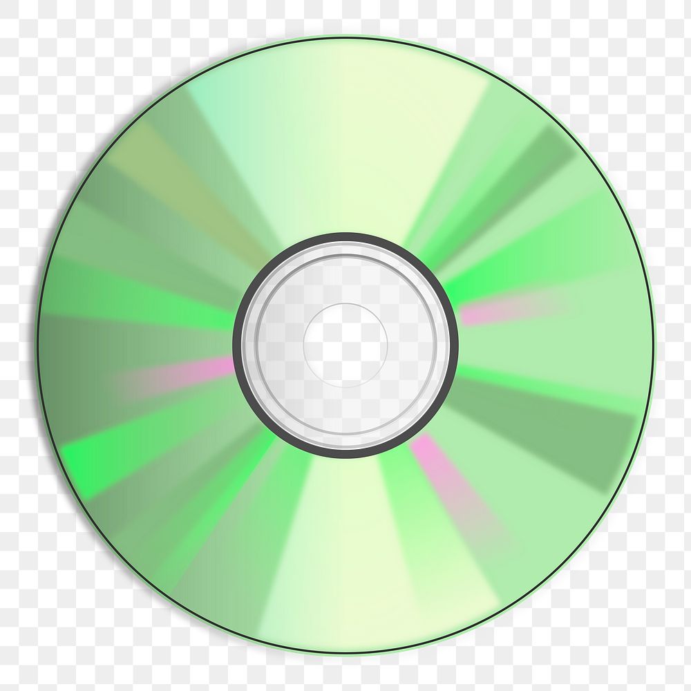 CD png sticker, transparent background. Free public domain CC0 image.