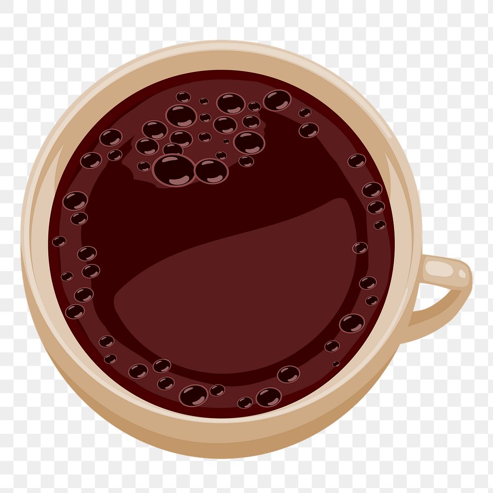 Coffee cup png sticker, transparent background. Free public domain CC0 image.