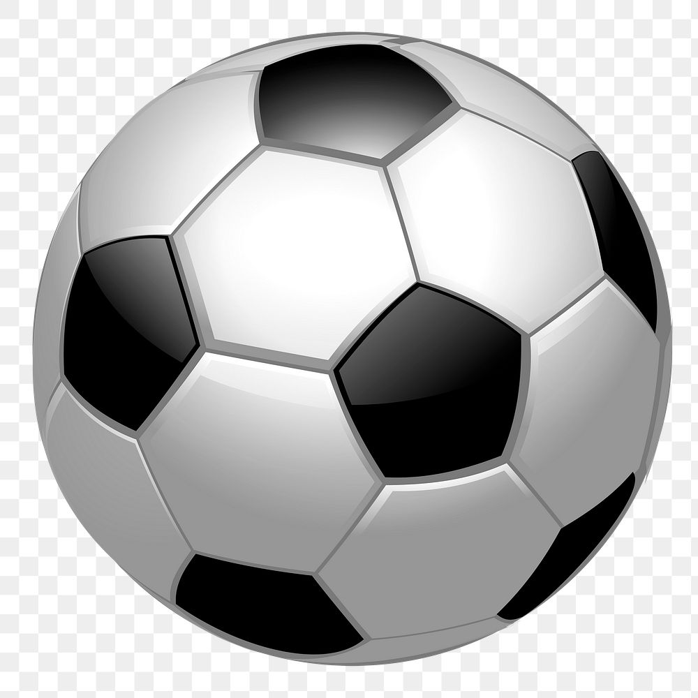 Soccer ball png sticker, transparent background. Free public domain CC0 image.