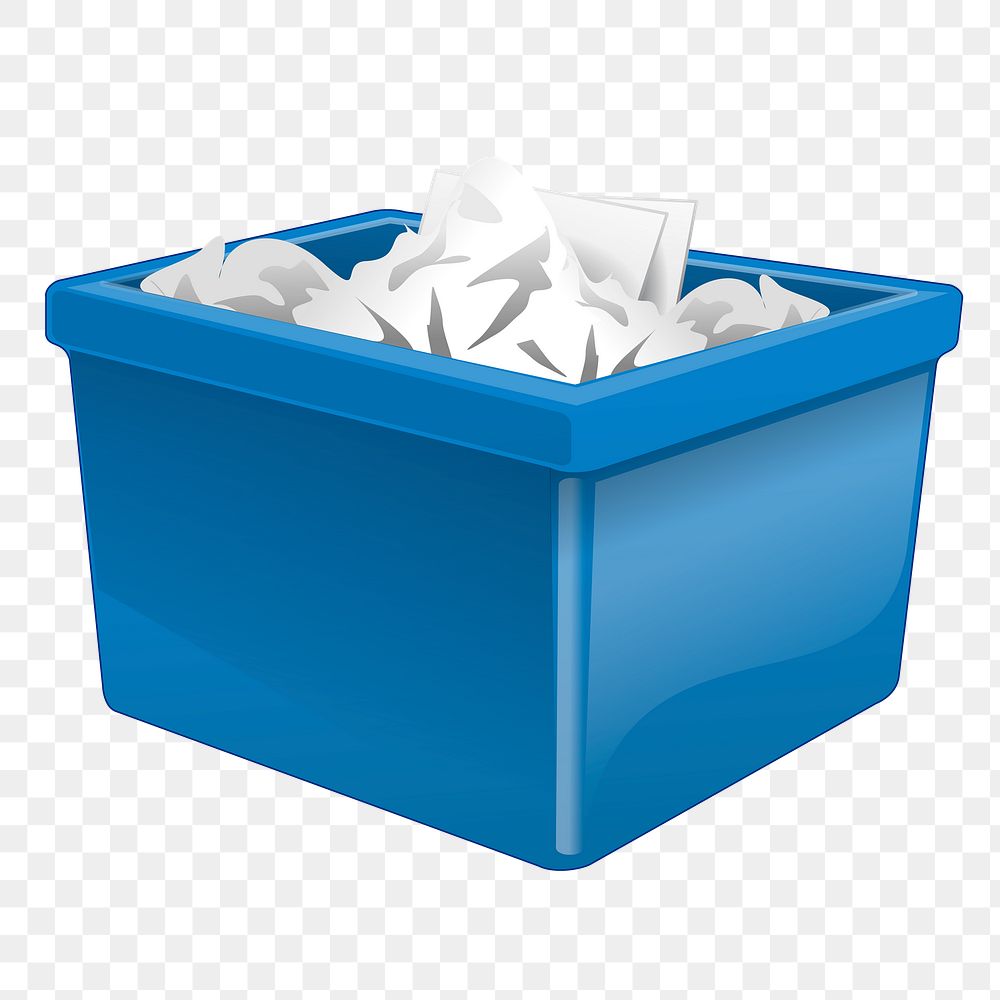 Paper recycling box png sticker, transparent background. Free public domain CC0 image.
