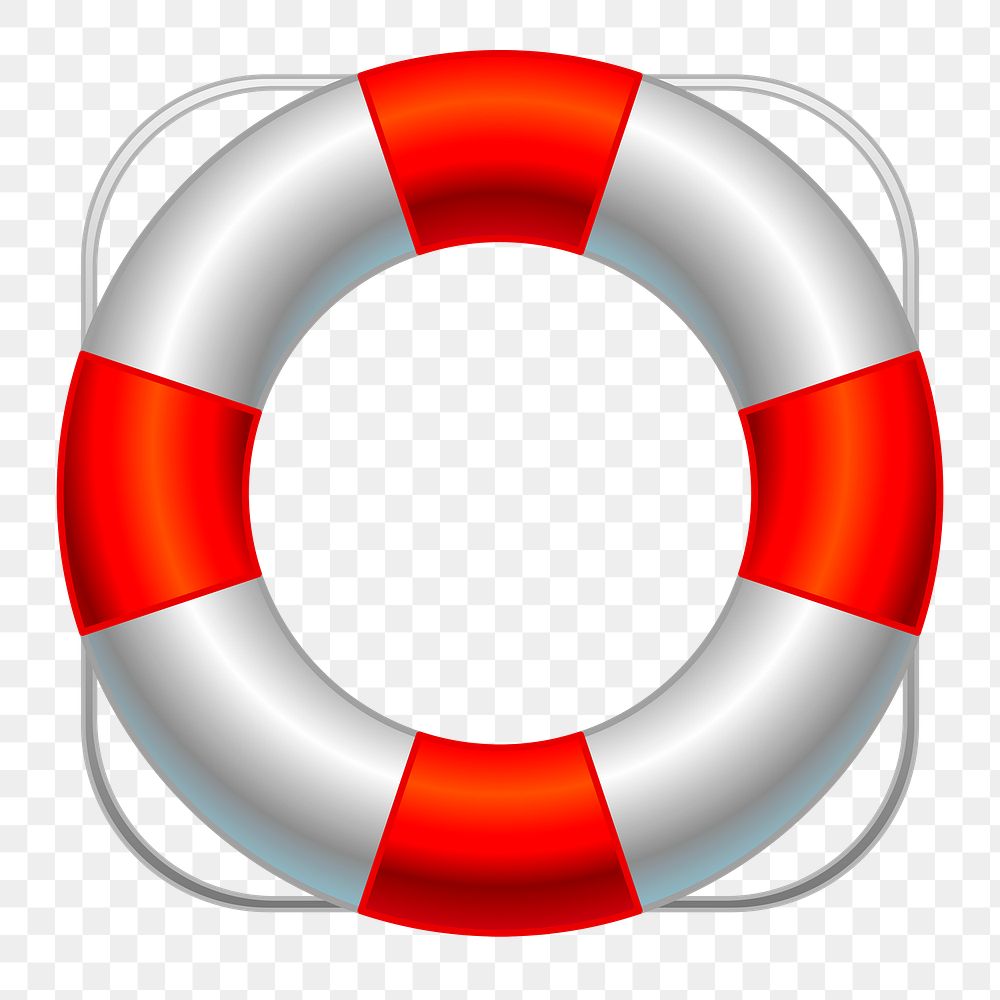 Lifesaver buoy png sticker, transparent background. Free public domain CC0 image.