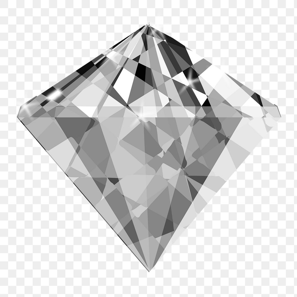 Diamond png sticker, transparent background. Free public domain CC0 image.