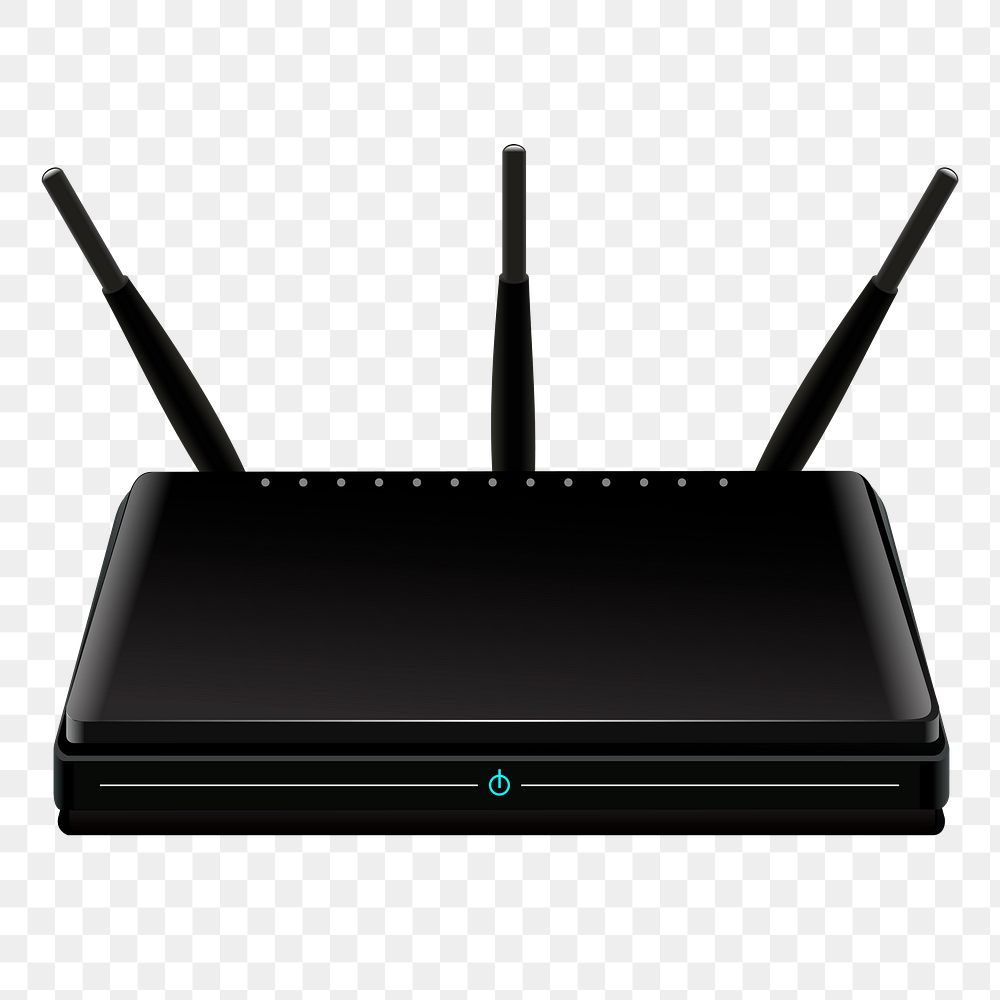 Wireless router png sticker, transparent background. Free public domain CC0 image.