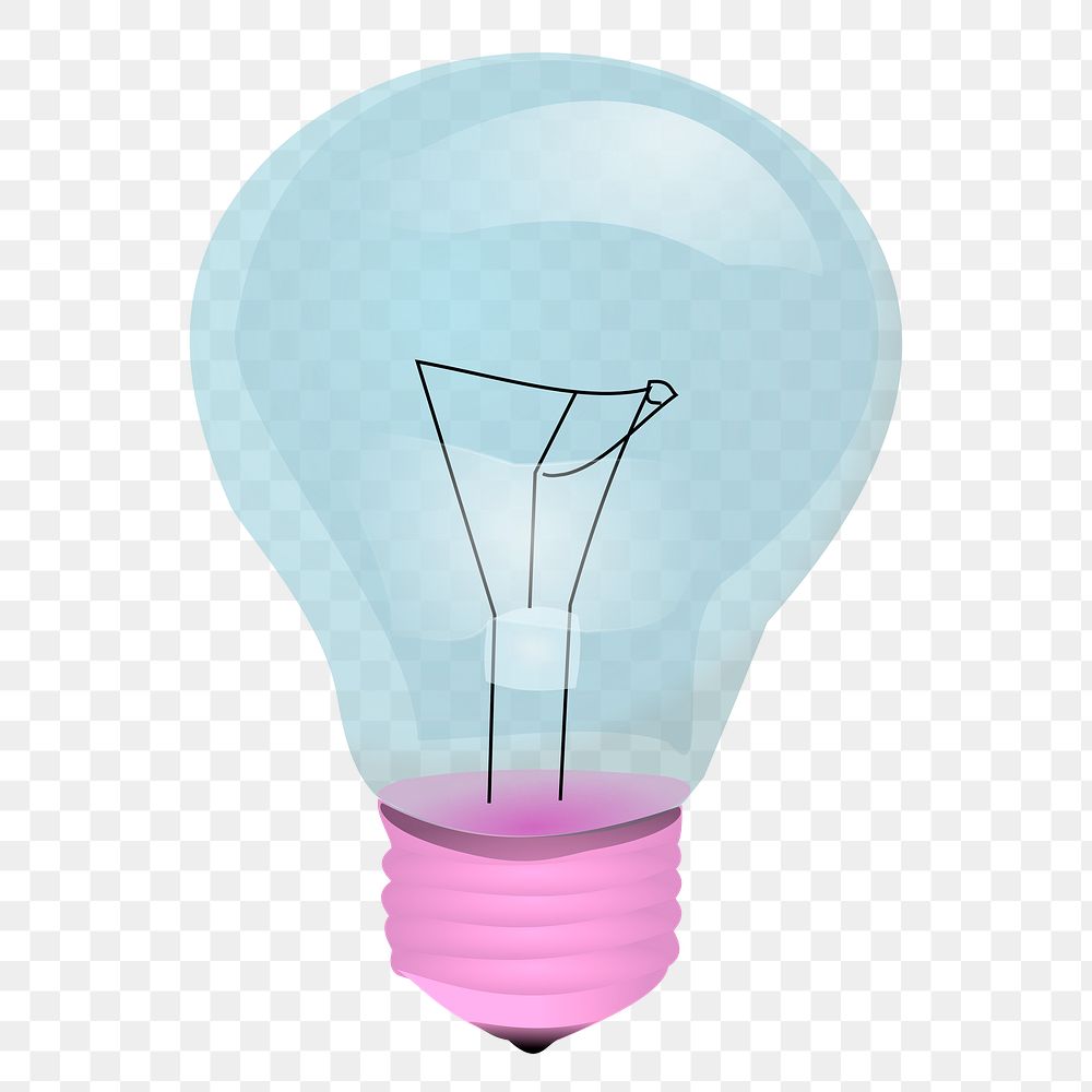 Light bulb png sticker, transparent background. Free public domain CC0 image.