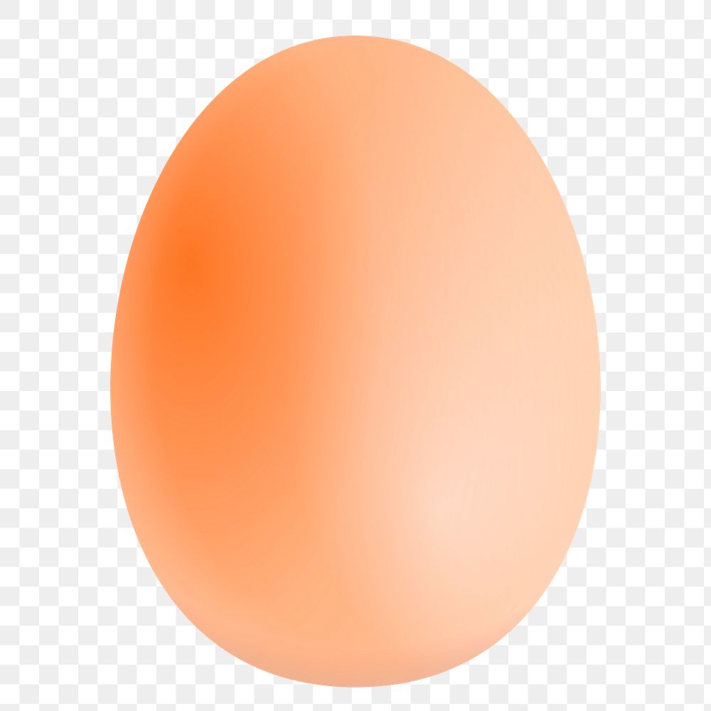 Brown egg png sticker clipart, transparent background. Free public domain CC0 image.