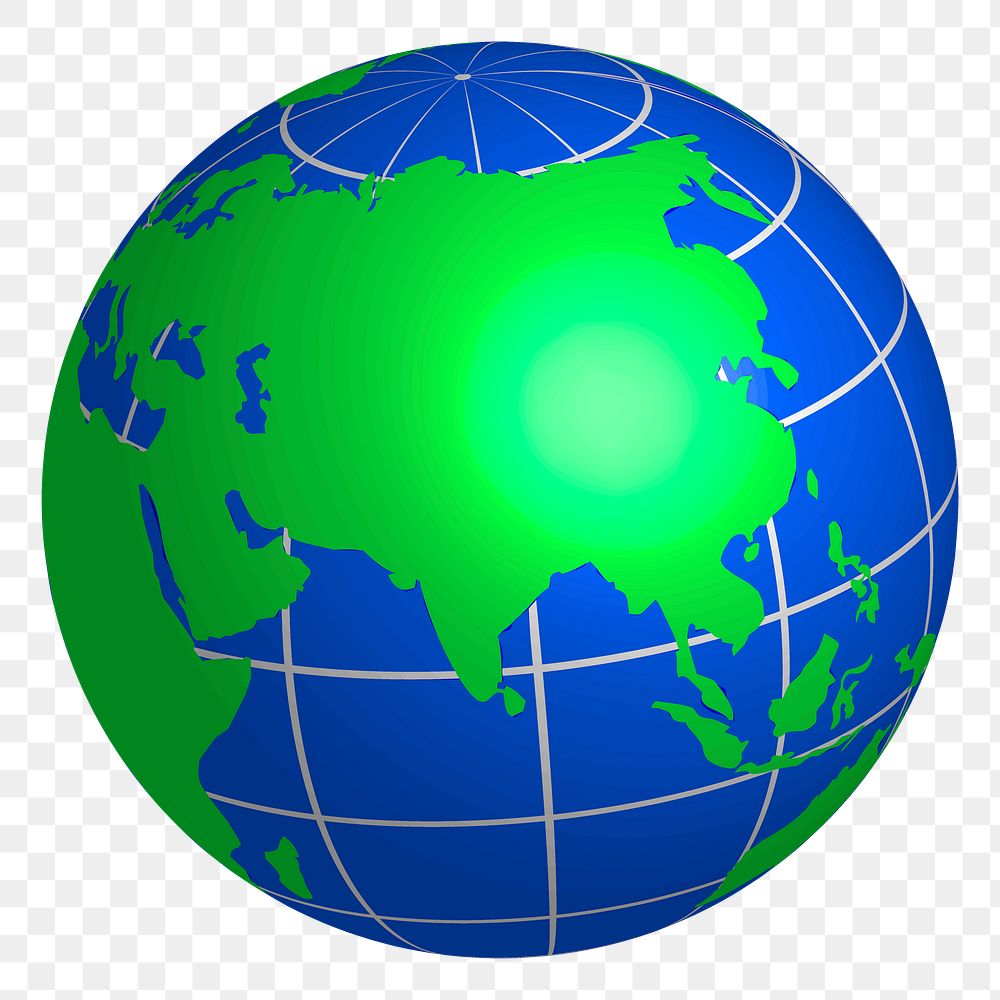 Globe png sticker, geography illustration, transparent background. Free public domain CC0 image.