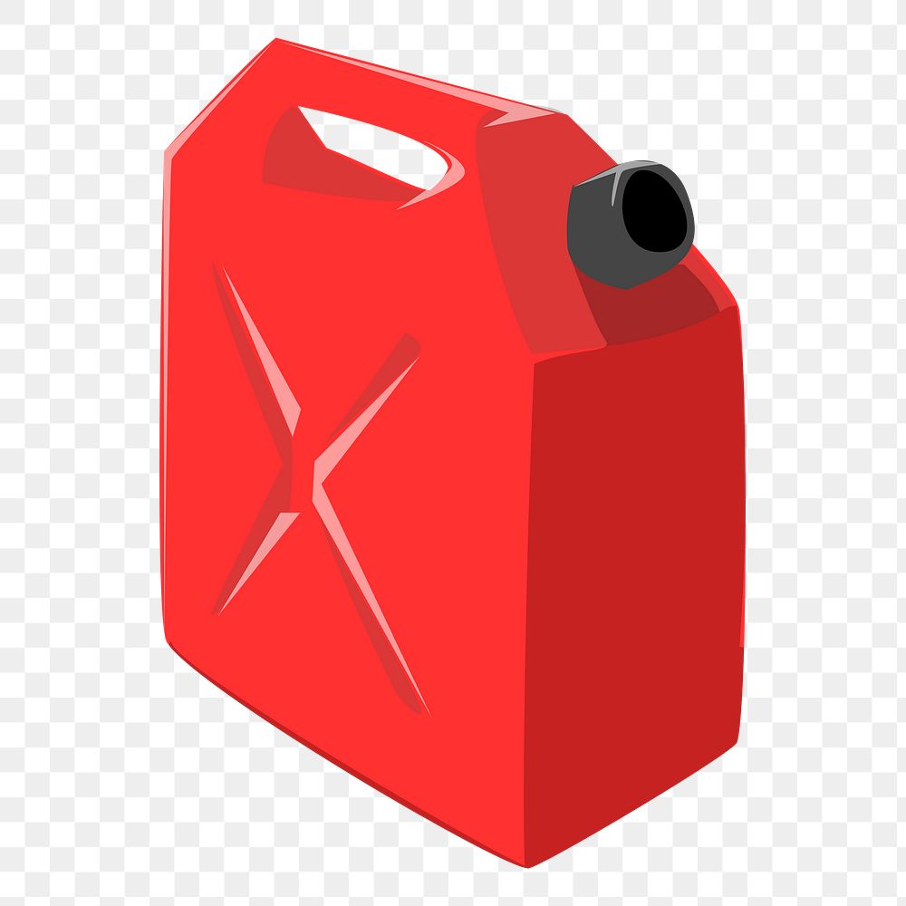 Gasoline gallon png sticker object illustration, transparent background. Free public domain CC0 image.