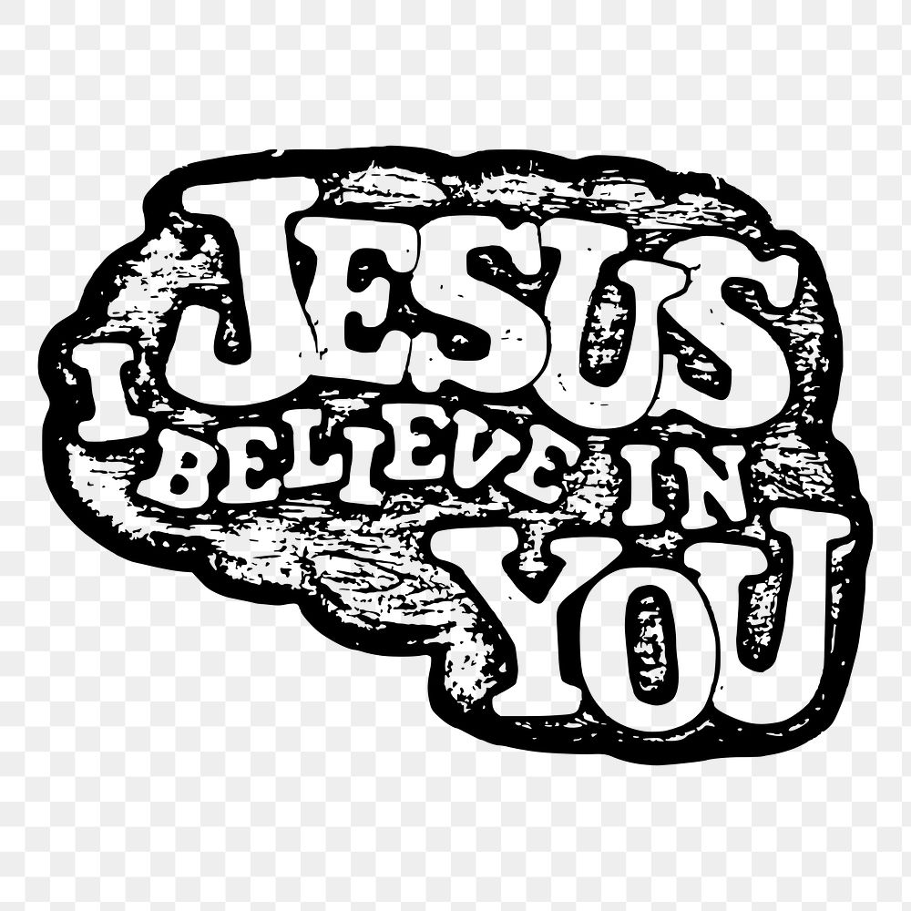 Jesus sign png sticker religious illustration, transparent background. Free public domain CC0 image.