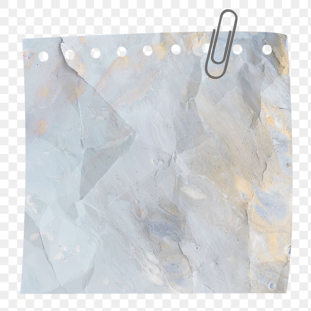 Notepad png with blue watercolor background