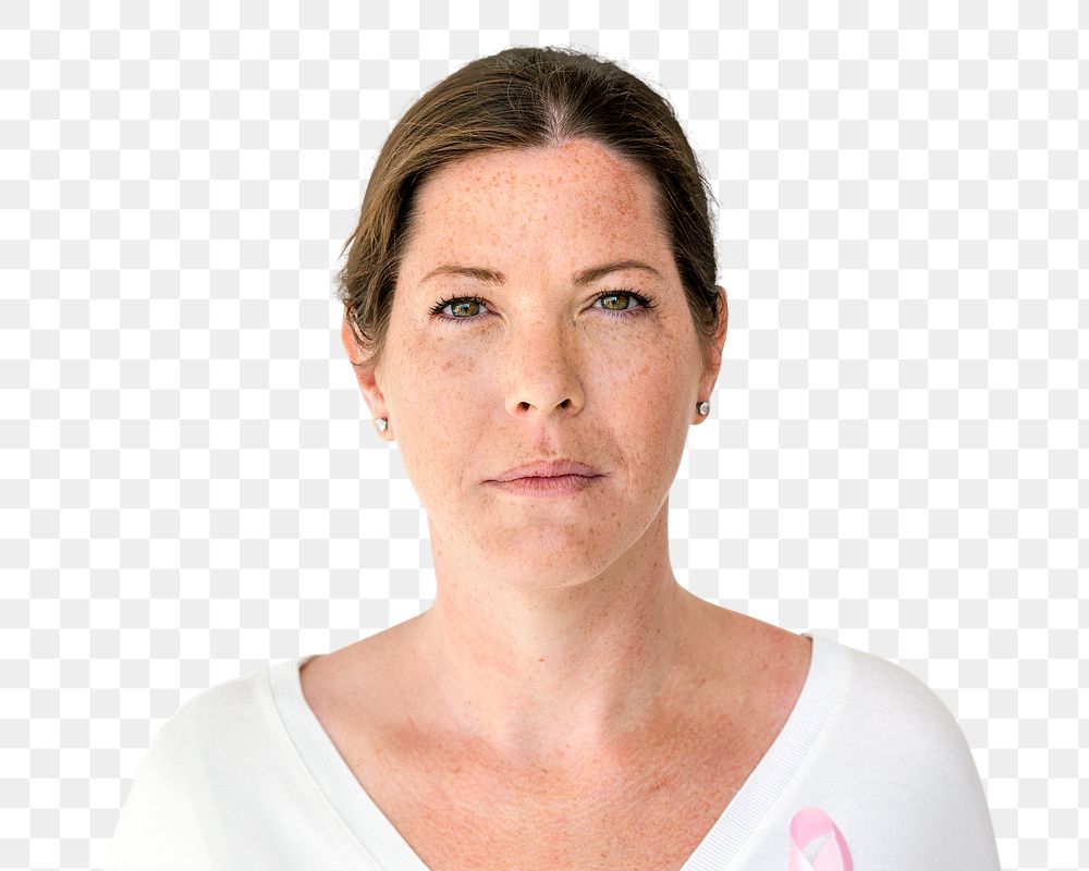 Serious face woman png clipart, portrait, transparent background