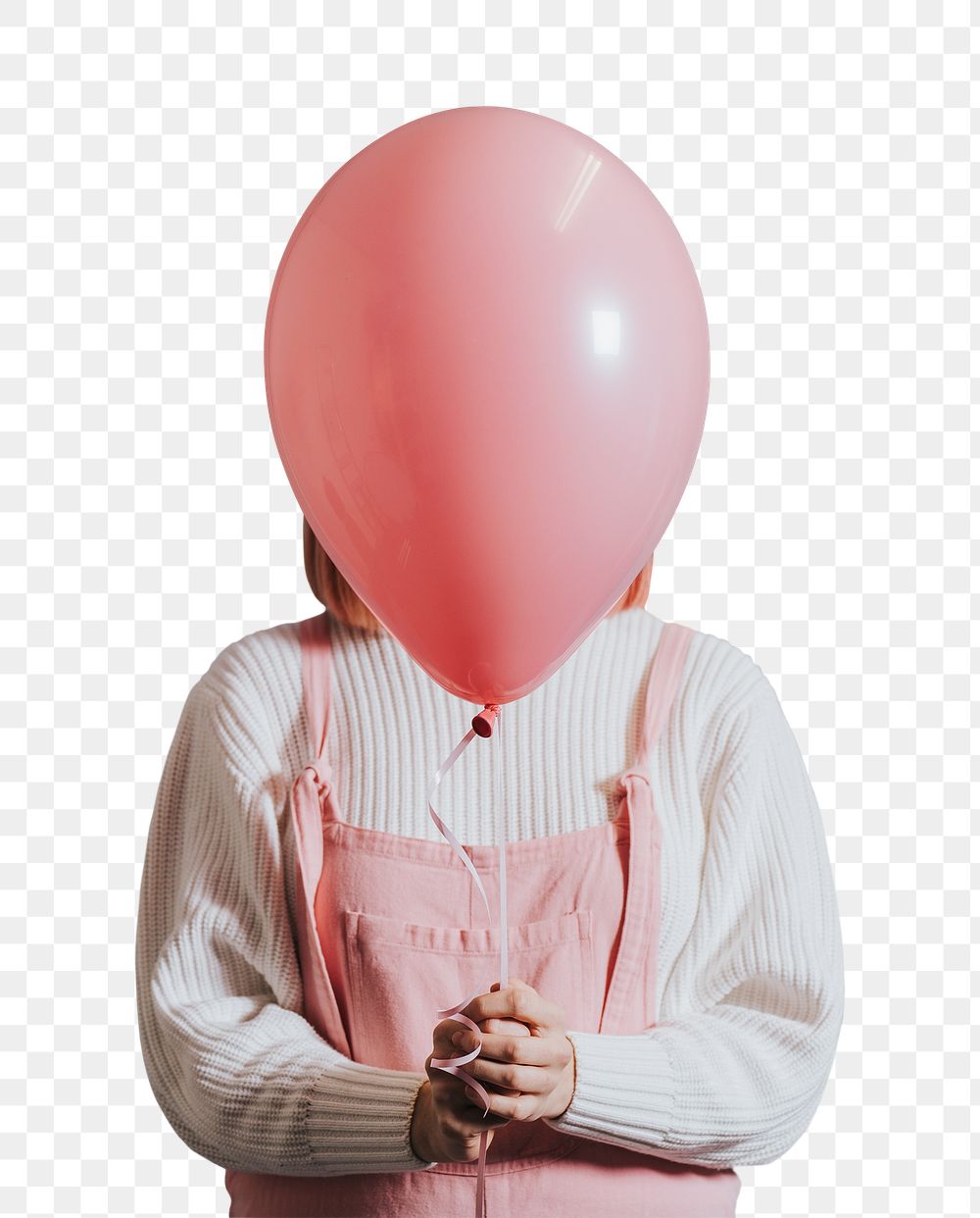 Woman with a single balloon