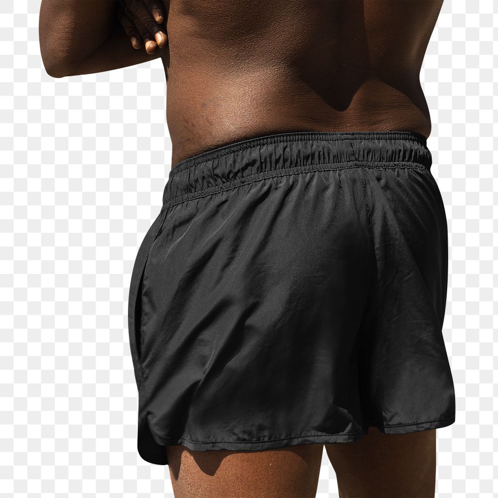 Png men&rsquo;s shorts mockup summer apparel photoshoot