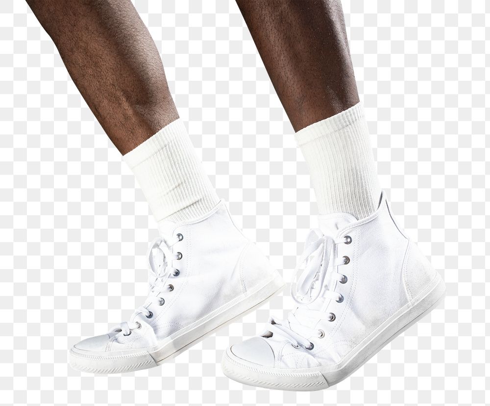 White sneakers mockup psd minimal apparel studio shoot