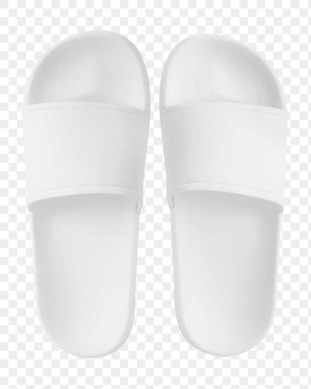 White slide sandal slippers png