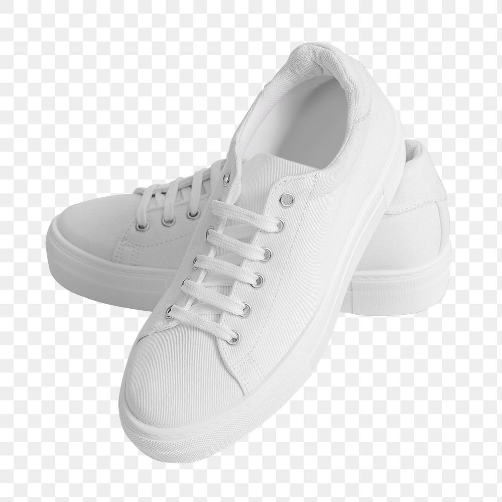 White canvas sneaker png woman's shoes 