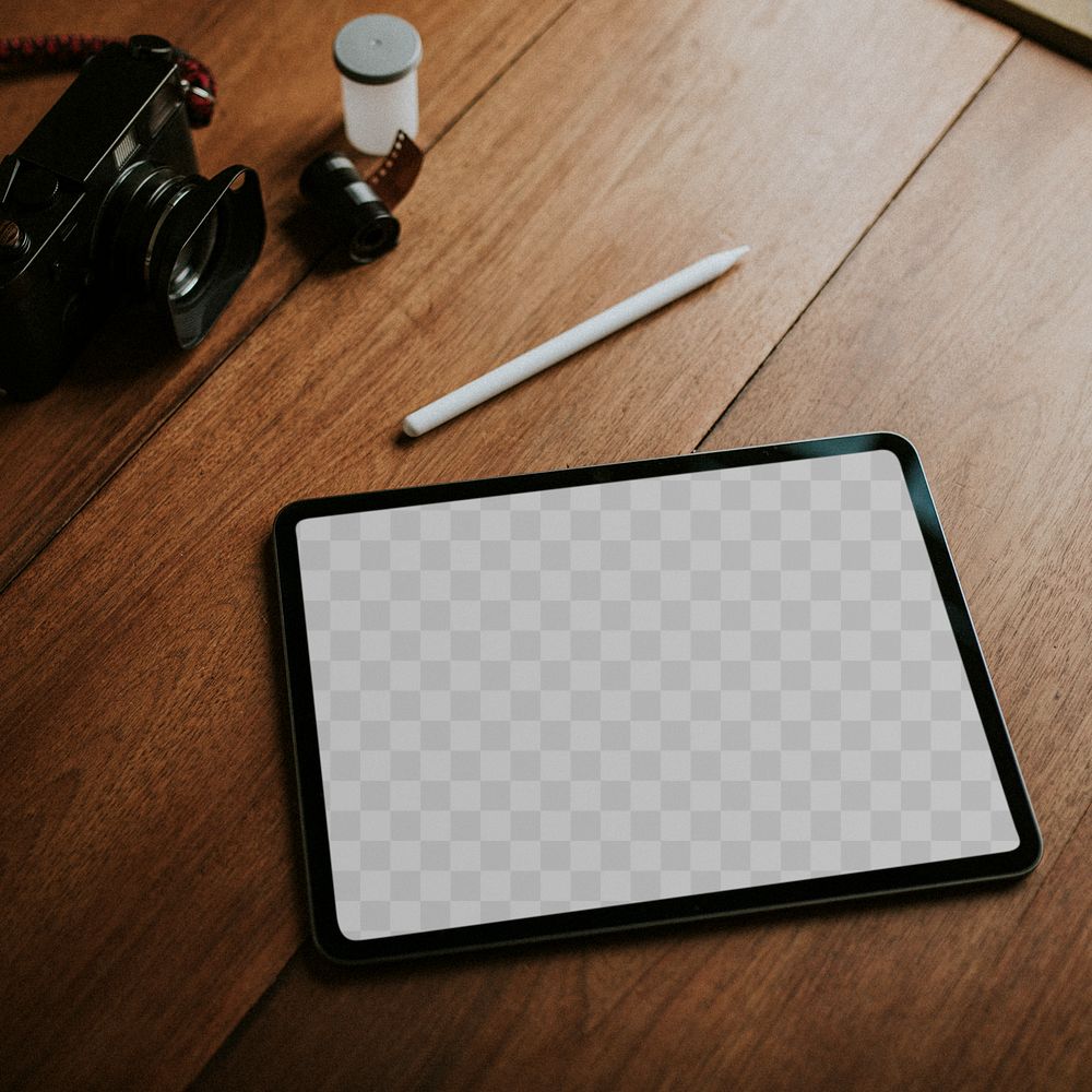 Digital tablet png screen mockup transparent