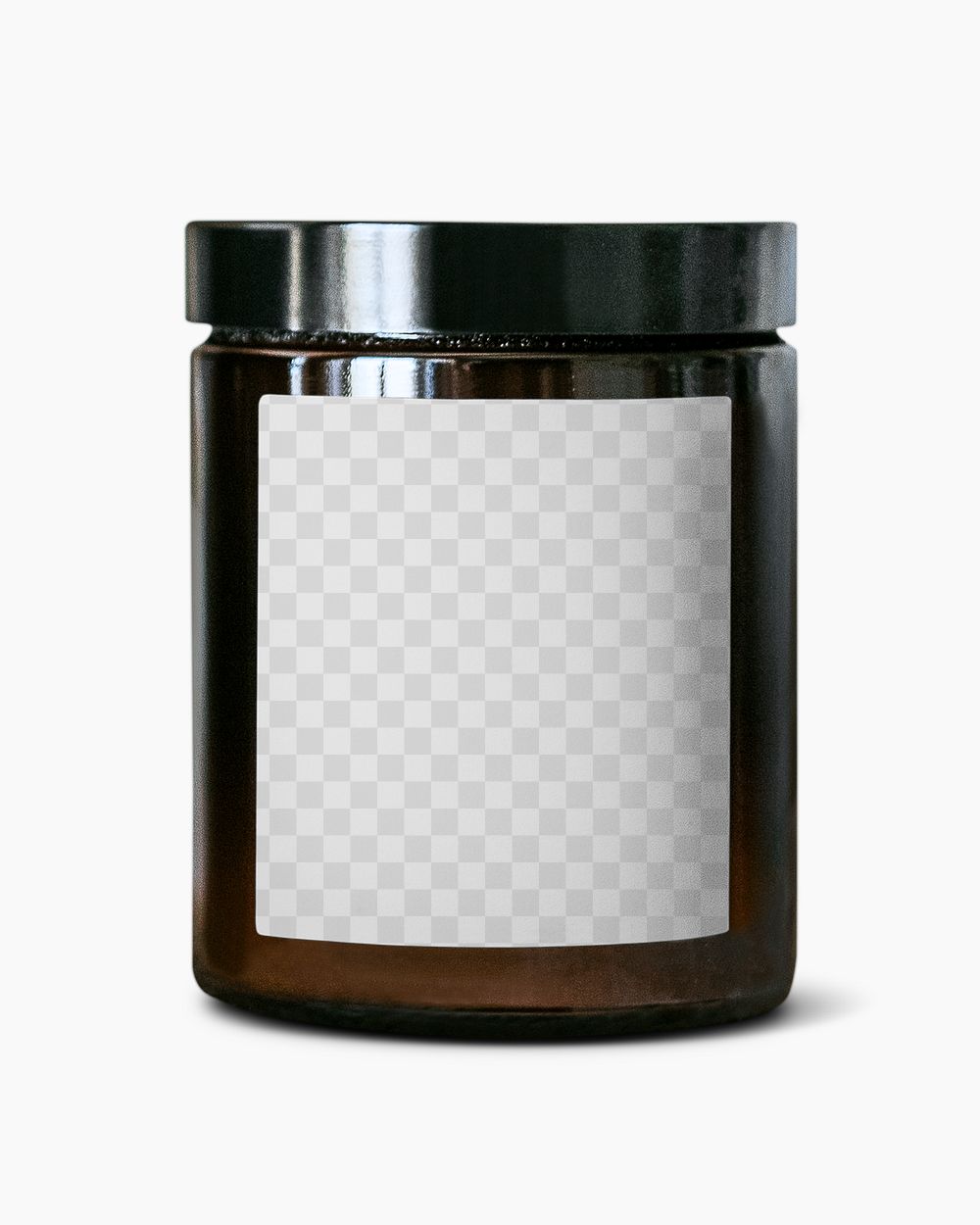 Beauty product jar png mockup minimal style