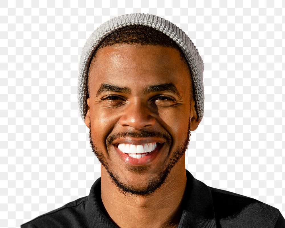 Handsome man png transparent, happy smiling face portrait