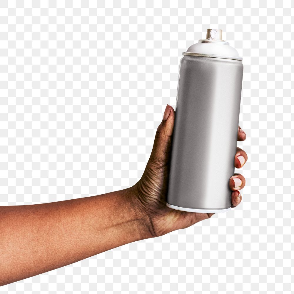 Hand spray paint png with transparent background 