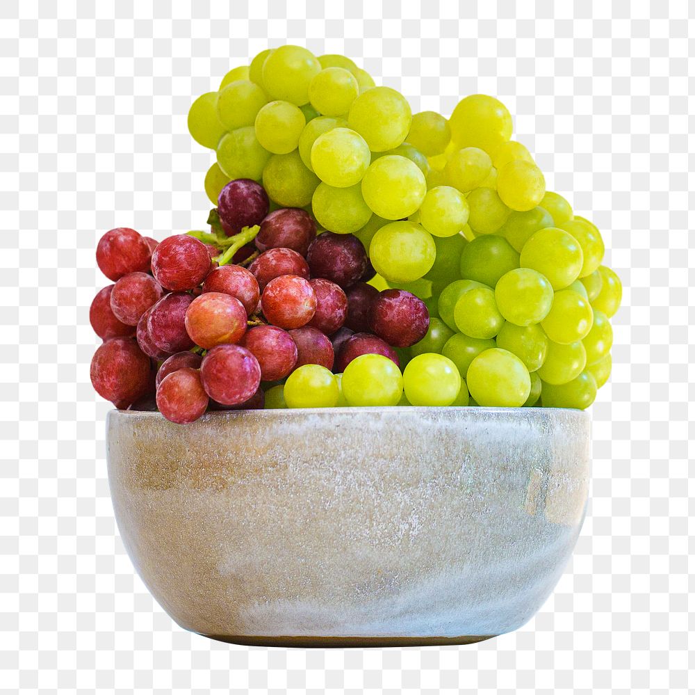 Seedless grapes png clipart, fruit bowl