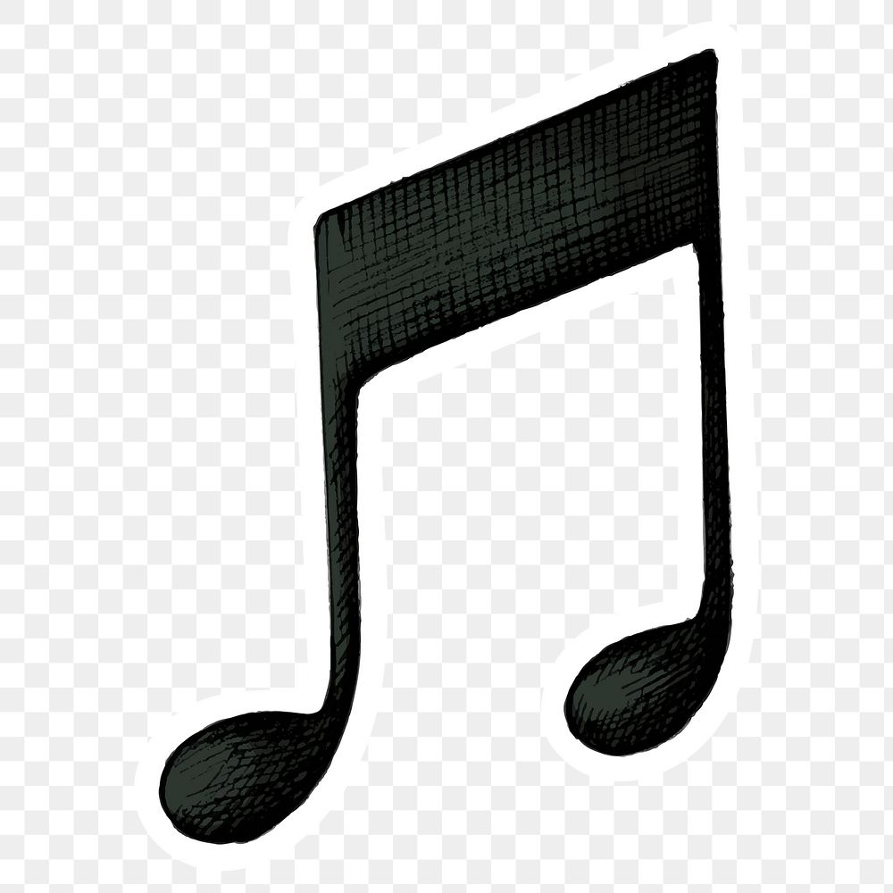 Png beam musical note sticker 