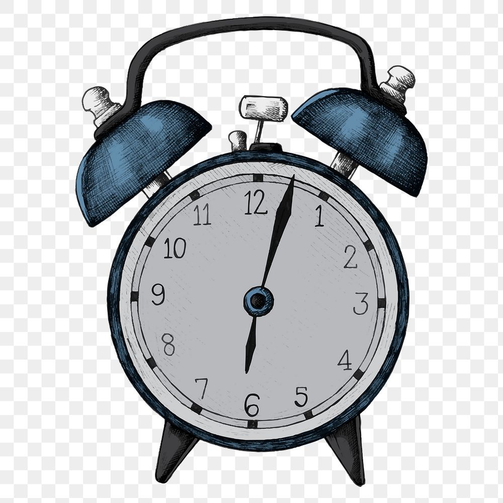 Png blue clock drawing clipart