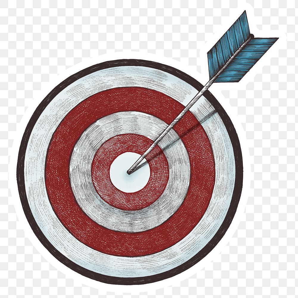 Png arrow and target sticker